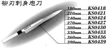 本霞・玉白鋼 柳刃包丁
