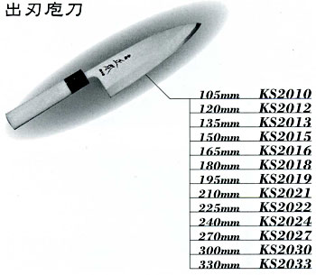 本霞・玉白鋼 出刃