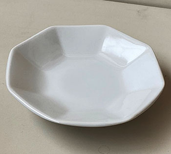 白6寸八角皿